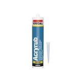 Soudal Acryrub Silikonize Mastik 500 Gr Beyaz 4 Adet 1 Adet Silikon Tapancalı