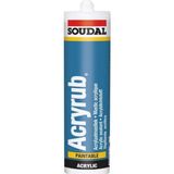 Soudal Acryrub Silikonize Mastik 500G Siyah - 1 Adet