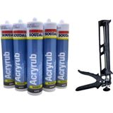Soudal Akrilik Silikonize 5x500 gr Gri Mastik