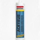Soudal Antibakteriyel Acryrub Silikonize Mastik 500 gr - Antrasit Gri