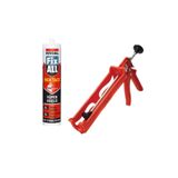 Soudal-Fixall Hıgh Tack Montaj Silikonu, Korniş Yapıştırıcı 290 ml Beyaz Silikon Tabancası