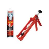 Soudal Fixall Hıgh Tack Montaj Silikonu, Korniş Yapıştırıcı 290 ml + Silikon Tabancası