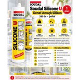 Soudal Şeffaf Slikon 280GR Genel Amaçlı Silikon Transparent