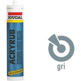 Soudal Silikonize Akrilik Gri Mastik 500 gr - 1 Adet