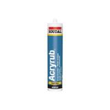 Soudal Silikonize Mastik Acryrub Beyaz 500GR. Silikonize Akrilik Mastik