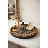 SOUL AND HEAT Dekoratif Tepsi, Sunum Tepsisi, El Yapımı Tepsi,Siyah Gold Tepsi, Kahve Sunum Tepsisi, Lüks Ev Dekorasyon, Makyaj Tepsisi, Takı Düzenleyici, Butik Tasarım Obje, Salon Aksesuarı