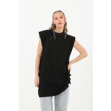 Soul Kadın Basic Kolsuz T-shirt - - BLACK 30725TUN