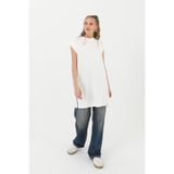 Soul Kadın Basic Kolsuz T-shirt - - ECRU 30725TUN