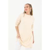 Soul Kadın Basic Tunik - 30726TUN - BEIGE