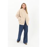 Soul Kadın Cep Detaylı Bomber Mont - 32089MNT - BEIGE