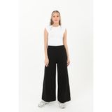Soul Kadın Geniş Paça Pantolon - 30007PNT - BLACK