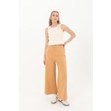 Soul Kadın Geniş Paça Pantolon - 30007PNT - CAMEL
