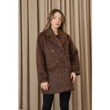 Soul Kadın Kırçıllı Kaban - 32422KBN - BROWN