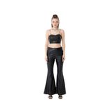 SOUL Kadın Slim Fit Yüksek Bel Pantolon, Siyah, L