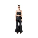 SOUL Kadın Slim Fit Yüksek Bel Pantolon, Siyah, M