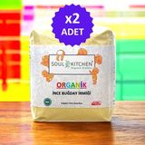 Soul Kitchen Organik İnce Buğday 2x400 gr Bebek İrmiği