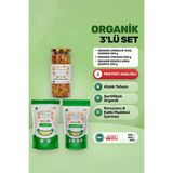 Soul Kitchen Organik Ürünler Organik Çorbalık Tahıl Karışımı 400 g, Tarhana 500 g, Sebzeli Arpa Şehriye 300 g Ek Gıda Seti