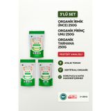 Soul Kitchen Organik Ürünler Organik Sertifikalı İnce İrmik Pirinç Unu Tarhana Set 3x250 g