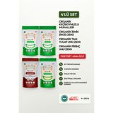 Soul Kitchen Organik Ürünler Organik Sertifikalı Keçiboynuzlu Bebek Muhallebisi İrmik Pirinç Unu Tam Yulaf Set 4x250 g