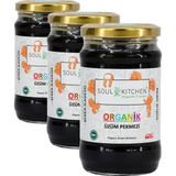 Soul Kitchen Organik Üzüm Pekmezi 380gr (Soğuk Sıkım) (Şeker İlavesiz) (3 paketi)