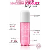 SOUL of SCENTS Madeira Bouquet Fruity & Ambery Body Mist 180 ml Gün Boyu Tazelik Sağlayan Amber Koku