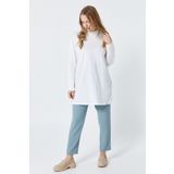 Soul Organik Pamuk Bisiklet Yaka Uzun Kollu EKRU İÇLİK SWEAT 30726