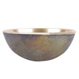 SoulGenie FootEase Bronz Kansa Vatki Kupası - Ayurveda Detoks Ayak Masajı - Gevşeme ve Derin Temizlik - Antik Hint Tekniği - Doğal (Kulpsuz)