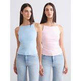 Soulife Halter Yaka Askılı Kadın Atlet 2'li - Pembe
