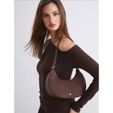 Soulife Süet Görünümlü Kadın Kol Çantası - One Size - Kahverengi