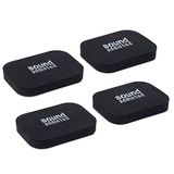 Sound Addicted Soundbar için İzolasyon Pedleri - Titreşim Önleyici Köpük Pedler Ayaklar (4 Paket) 3,5 inç x 2,5 inç x 0,65 inç Çoğu Soundbar için Uygun - Bar Pedleri (Dikdörtgen)