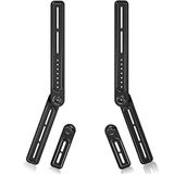 Soundbar Braketi, Çıkarılabilir Uzun ve Kısa Uzatma Kolu ile TV'nin Üstüne veya Altına Montaj için Soundbar Braketi TV, XINLEI SBR301 tarafından 10 kg'a kadar Soundbar için Soundbar Duvar Braketi