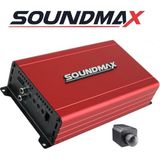 Soundmax SX-700.1 Mono Bas Amfisi Mono Blok Anfi 1ohm 700RMS- 2 Ohm 550RMS-4OHM 350RMS-BAS Kontrollü