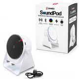 Soundpad 5In1 - 5W - 2000Mah Temas İle Ses Yükseltme - Telefon Stand - Beyaz İndiksiyon Ses Yükseltici Hoparlör Speaker Ekd-S11 (5047)