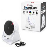 Soundpad 5In1 - 5W - 2000Mah Temas İle Ses Yükseltme - Telefon Stand - Usb-C Şarj Beyaz İndiksiyon Ses Yükseltici Bluetooth Hoparlör Speaker Ekd-S11 (5224)