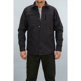 Souris Erkek Füme Slim Fit Softshell Gömlek Ceket Su Itici ve Rüzgara Dayanıklı