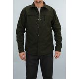 Souris Erkek Haki Slim Fit Softshell Gömlek Ceket Su Itici ve Rüzgara Dayanıklı - 2XL
