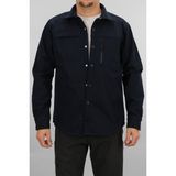 Souris Erkek Koyu Lacivert Slim Fit Softshell Gömlek Ceket Su Itici ve Rüzgara Dayanıklı - 2XL