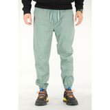 Souris Erkek Mint Jogger Pantolon Rahat Kesim Pamuklu Lastikli Paça Ipli - 2XL - Mint Yeşili