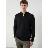 Southblue Dik Yaka Erkek Triko Kazak (W5) - Black - XL