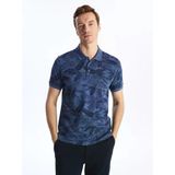 Southblue Indigo Polo Yaka Kısa Kollu Desenli Erkek Tişört