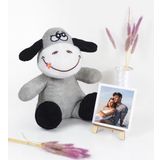 Şövaleli,Çerçeveli Pelüş Ayıcık,Ofis Hediyesi fotoğraflı,20-25 cm Ayıcık,Civciv,Eşek,Maymun,İnek,Fil,Panda,Tavşan,Hediye (Eşek)