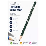 Şövalye Kurşun Kalem 1 Adet Faber Castell Yuvarlak Gövdeli Siyah Kurşun Kalem Yumuşak Yazım Kolay Tutuş Kaliteli