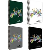 Şövalye Tasarımlı Spiralli Defter, A4, 100 Yaprak, 70G Kağıt, Düz Sayfa, Dayanıklı Kapak, Kolay Açılan Spiral Cilt, Estetik Tasarım - Standart