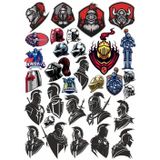 Şövalyeler Sticker Set 25 Parça Telefon, Tablet, Defter, Laptop Sticker