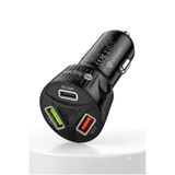 Sovawin Araç Şarj Aleti Çakmaklik Type-C + USB Girişli 55w Hızlı Şarj
