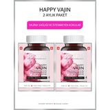 SOVITAL Happy Vajin - Kadın Sağlığı, Cranberry, Probiyotik, C Vitamini 60 Yumuşak Kapsül x2 Kutu