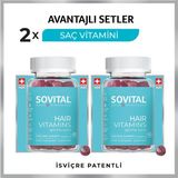 SOVITAL Vegan Gummy 2'li Saç Vitamini