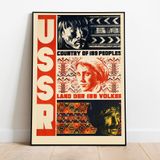 Sovyet Rusya Vintage Sanatsal Poster 50x70cm.