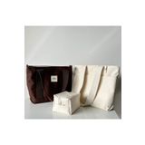 Sowa Collection 3lü Set Kanvas Kadın El ve Omuz Çantası Makyaj Çantası