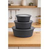 Sowo Home Saklama kabı / yemek saklama kabı / gıda saklama kabı 3 lü Set